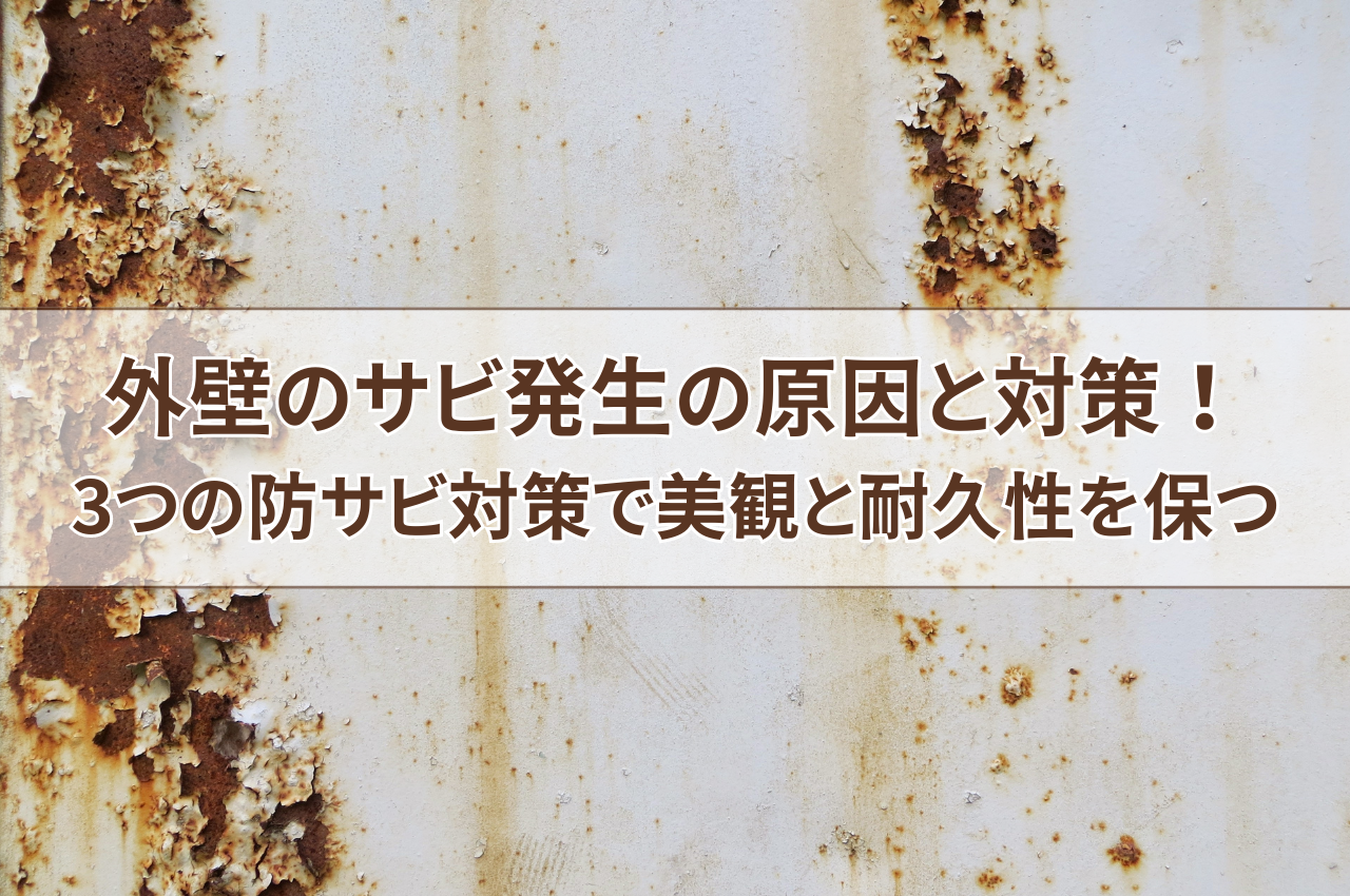 外壁サビ発生の原因と対策！3つの防サビ対策で美観と耐久性を保つ